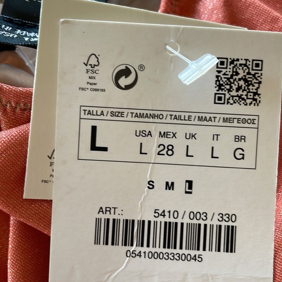 NWT ZARA SWIMSUIT WITH METALLIC THREAD STRIPED BLOGGERS FAV LARGE - Picture 7 of 11